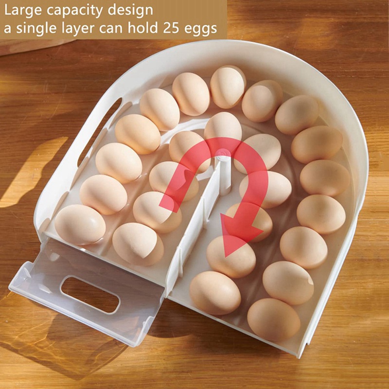Giá Đỡ Trứng Hình Chữ U Có Thể Xếp Chồng Lên Tủ Lạnh Tiện Dụng