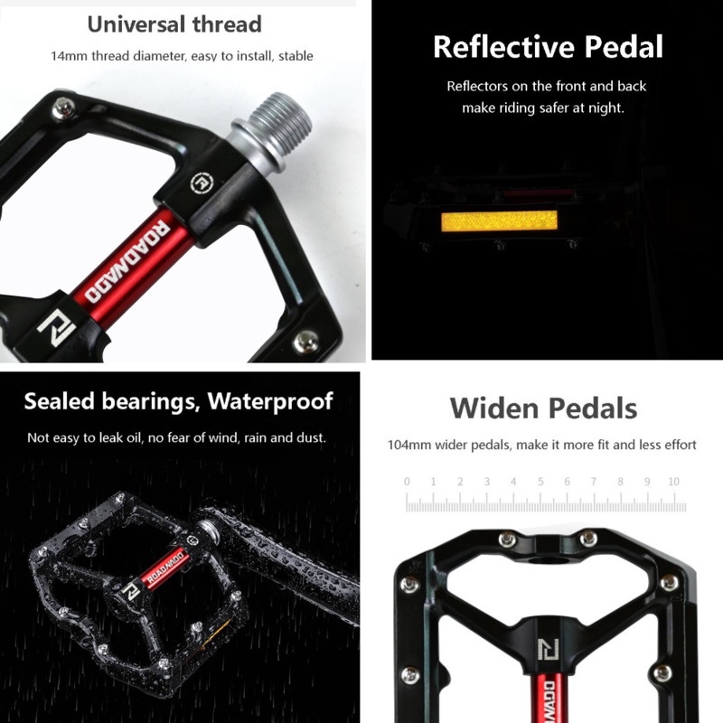 Cặp Bàn Đạp Bằng Hợp Kim Nhôm CNC Cho Xe Đạp Leo Núi