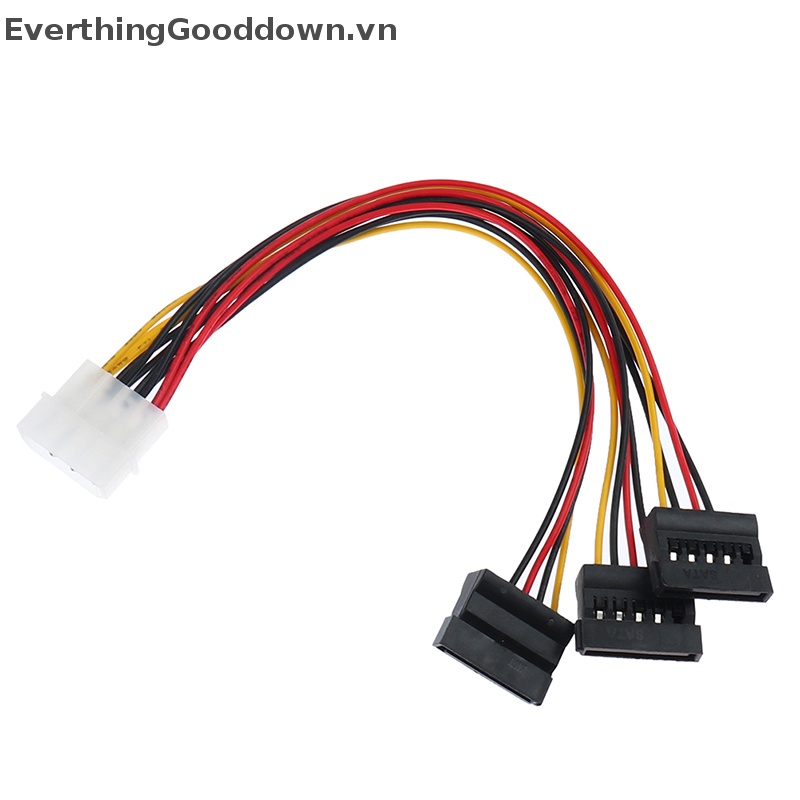 Cáp Chia Nguồn 4Pin IDE Molex Sang 3 ATA SATA