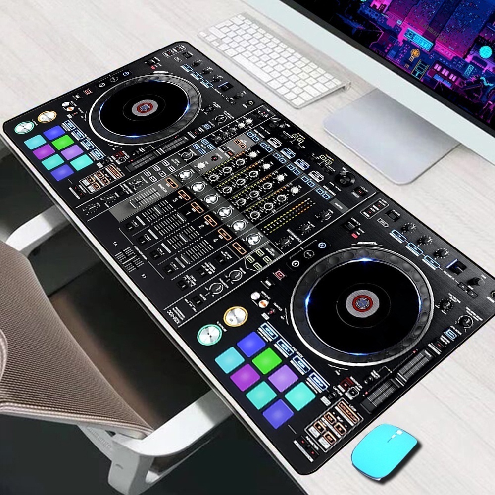 Tấm Lót Chuột Và Bàn Phím Cỡ Lớn In Họa Tiết DJ Radio Độc Đáo Tiện Dụng Cho Máy Tính / Laptop