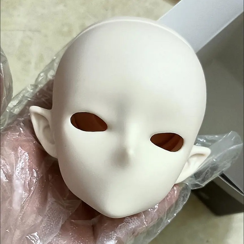 Đầu Búp Bê 3d Mẫu Mới Tỉ Lệ 1 / 3 bjd Chất Liệu pvc Dùng Trang Điểm diy