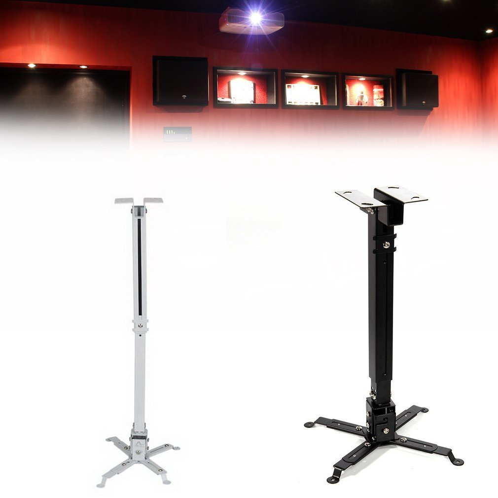 Universal Projector Bracket Retractable Extendable Adjustable Ceiling Mount Wall 5Kg Loading Capacity Hanging [Q/9]