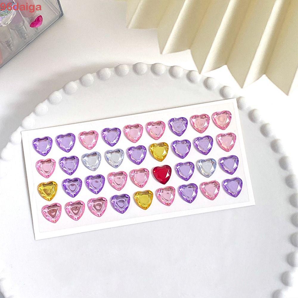 Áo Thun Tay Ngắn In Hình 3D Cá Tính Cho Nam|Sticker Dán Trang Trí Điện Thoại / Laptop / Sổ Tay Hình Trái Tim Đính Kim C