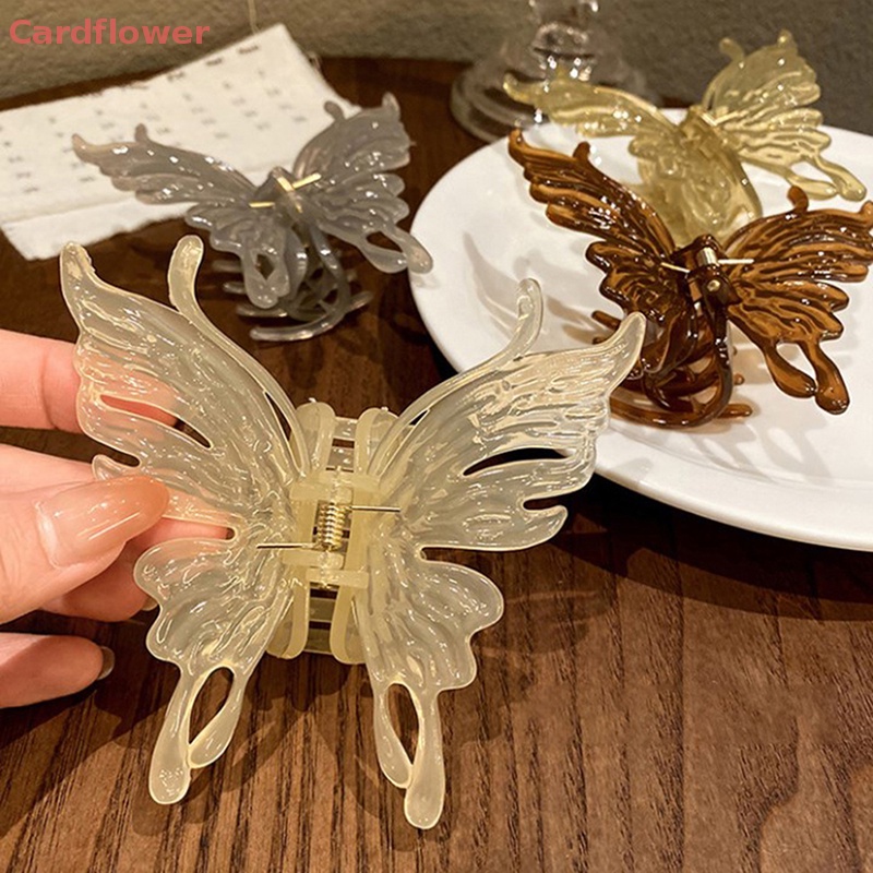 Kẹp Tóc Càng Cua Lớn Màu Thạch Thời Trang Mới Cho Nữ