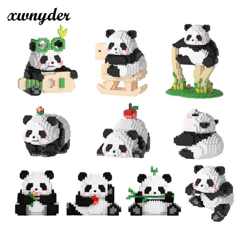 ❤️❤6/3pcs Đồ Chơi Lắp Ráp Mô Hình Hoa Gấu Trúc Cỡ Nhỏ Dễ Thương/ Gấu Trúc Hạt Nhỏ Lắp Ráp/một Bộ Ba Cách Chơigấu Trúc Hạt Nhỏ Lắp Ráp Khối Xây Dựng 3d Đồ Chơi Mô Hình Quà Tặng Cho Trẻ Em Trai Và Cô Gái