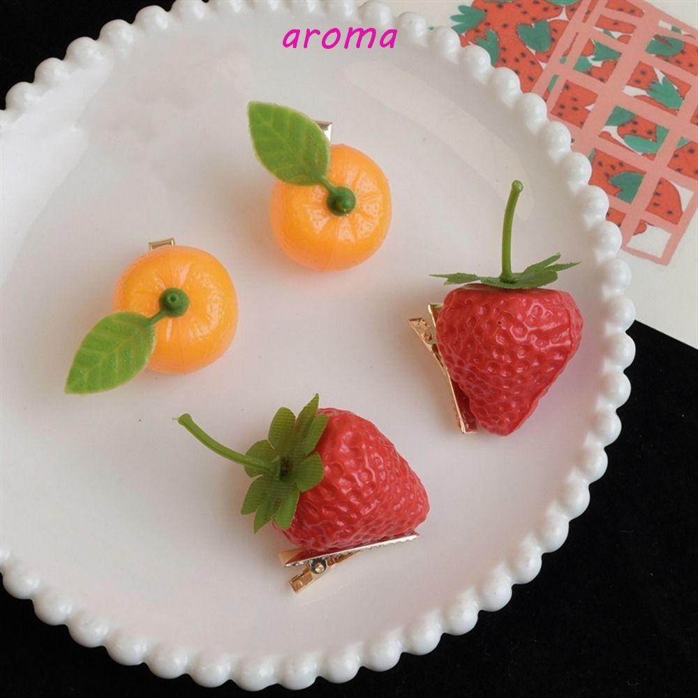 Kẹp Tóc Hình Trái Cam Dễ Thương Vui Nhộn Cho Bé Gái