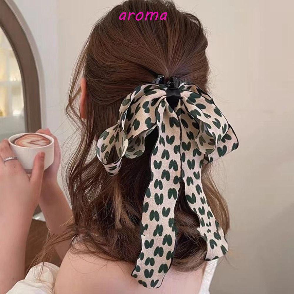 Kẹp Tóc Hình Nơ Phối Tua Rua Họa Tiết Chấm Bi Ngọt Ngào Cho Nữ