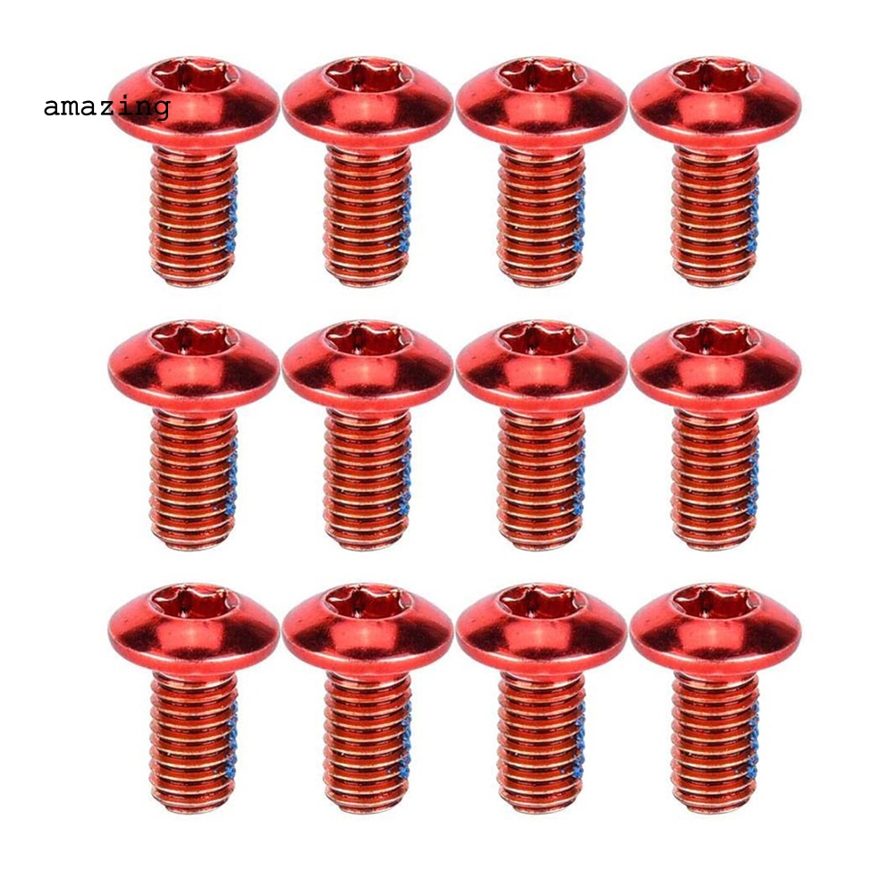 Bộ 12 Ốc Vít M5x11.5 Cho Đĩa Phanh Xe Đạp Địa Hình MTB T25 Torx