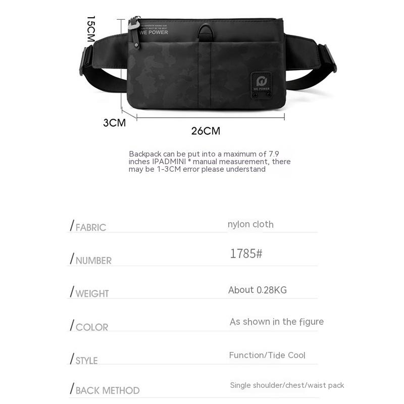 Túi Đeo Hông Nhiều Ngăn Đựng Điện Thoại Chống Thấm Nước Thời Trang Mùa Hè Cho Nam