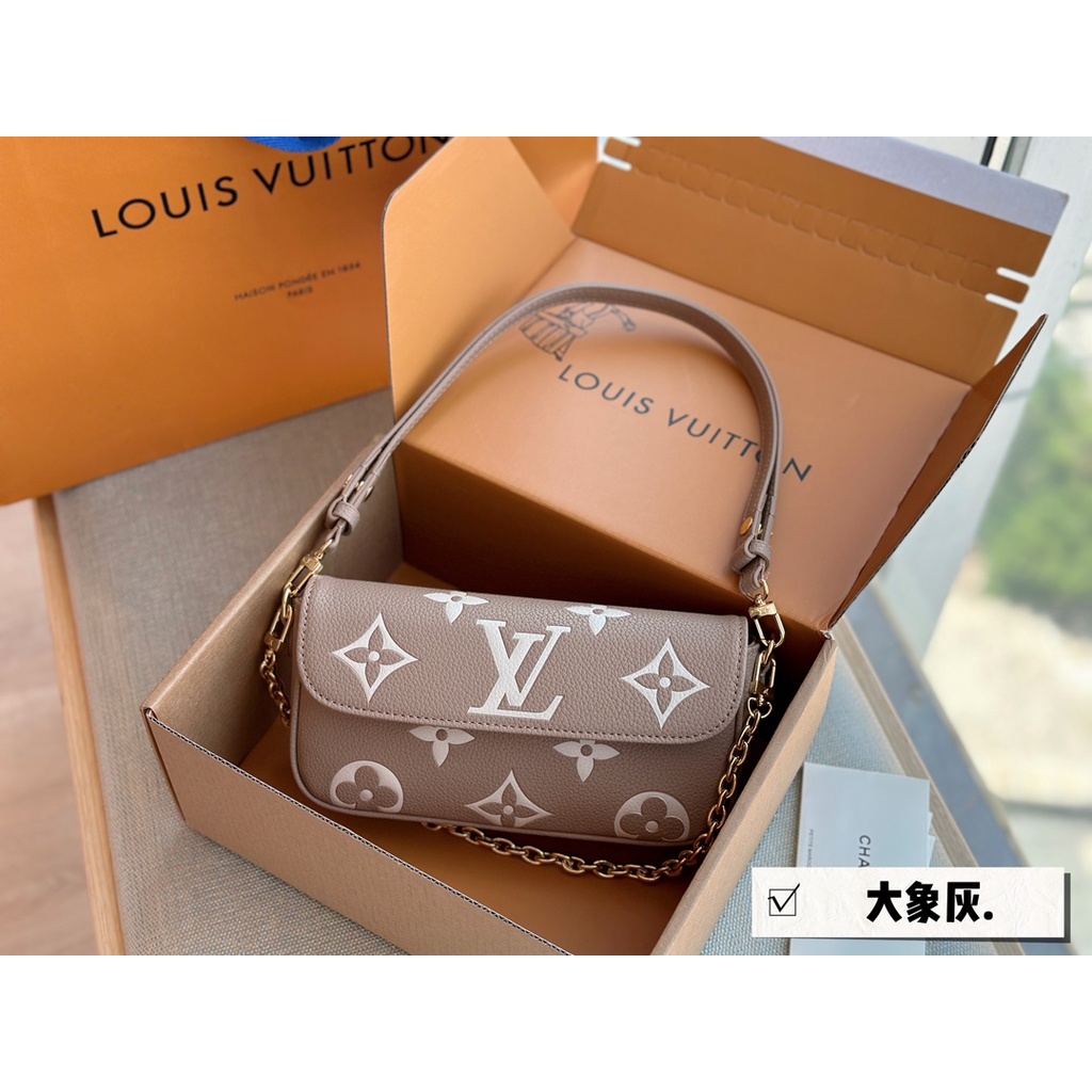 L- Túi Đeo Vai / Kẹp Nách Bằng Vải Ivy Woc Mới