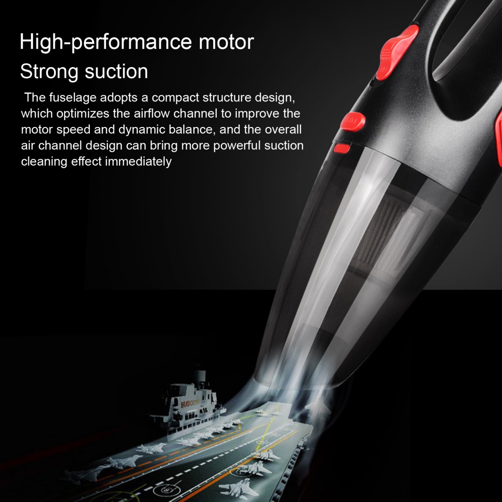 Máy Hút Bụi RGA 5000Pa Không Dây 120W Ít Ồn Có Đèn Và Sạc Lại Tiện Dụng Cho Gia Đình / Xe Hơi