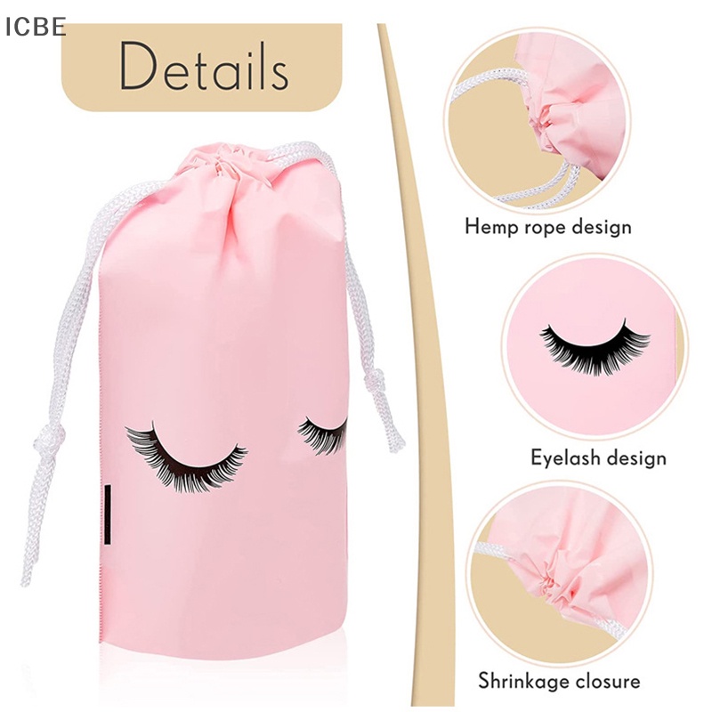 Set 50 Túi Nhựa Dây Rút Đựng Đồ Trang Điểm Tiện Dụng Khi Đi Du Lịch