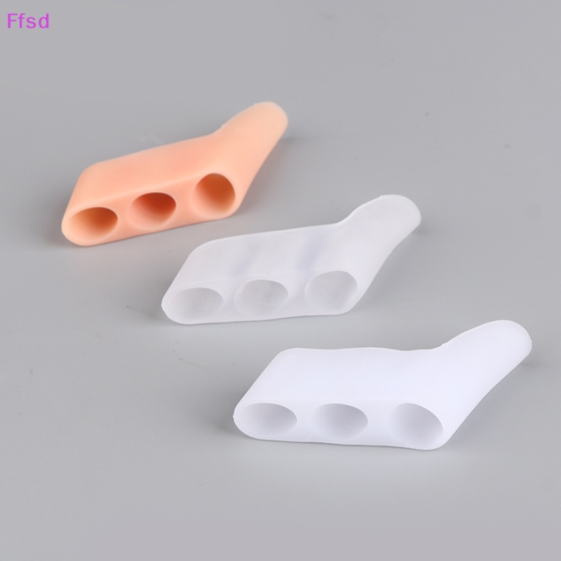 1 Cặp Dụng Cụ Tách Ngón Chân 3 Lỗ Bảo Vệ Hiệu Quả