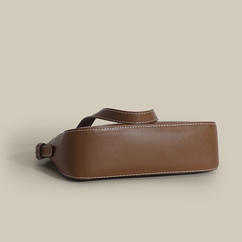 Ielgy Túi Xách Tay Nhám Màu Nâu Khí Chất Dễ Phối Đồ Cho Nữ