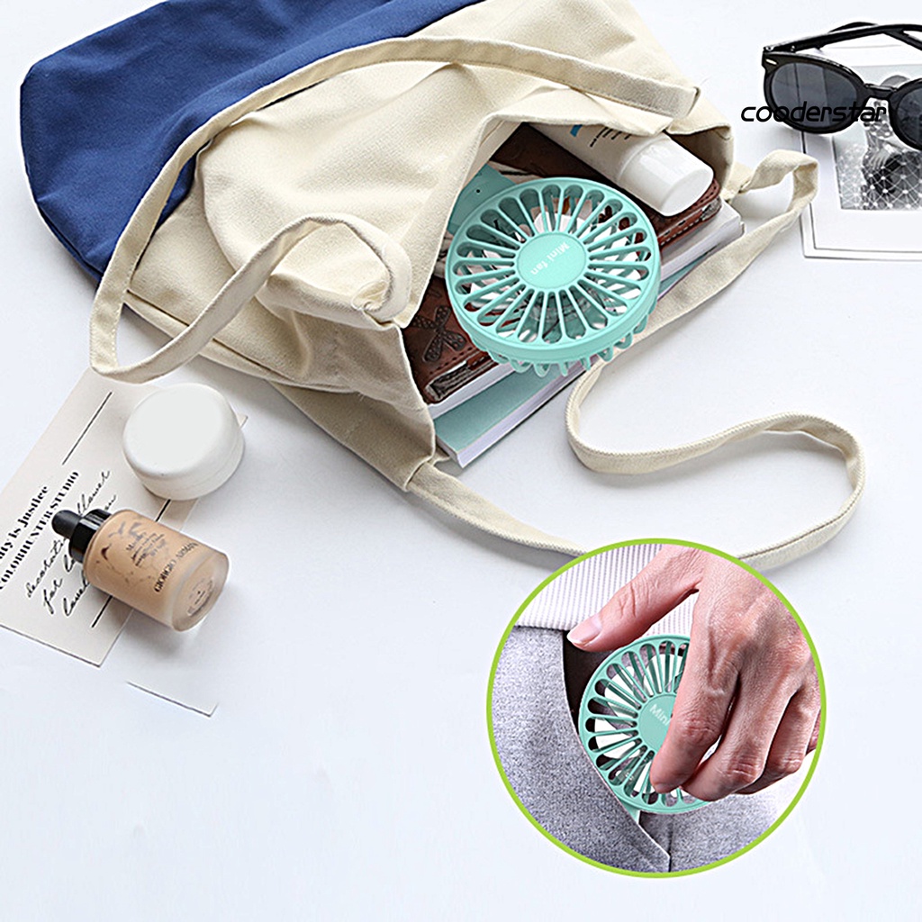 1 Bộ Quạt Làm Mát Cầm Tay Có Thể Điều Chỉnh Chế Độ Gió Mạnh Không Ồn Sử Dụng Hàng Ngày