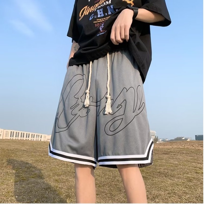 Quần ngắn ống rộng In Họa Tiết Thời Trang Mùa Hè Dành Cho Nam / Size M-5XL