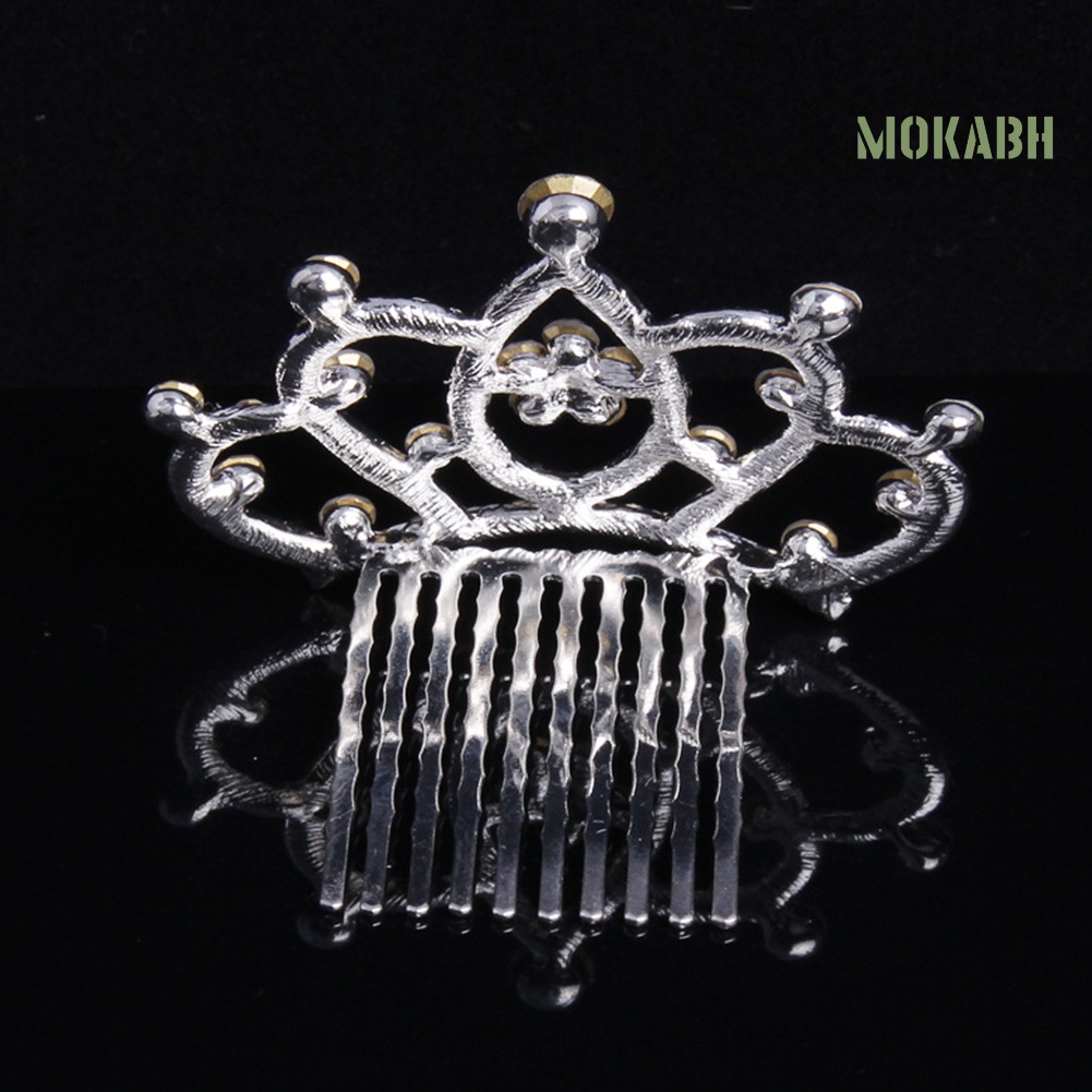 Cài Tóc Hình Vương Miện Có Đính Đá Hợp Thời Trang Cho Bé Gái