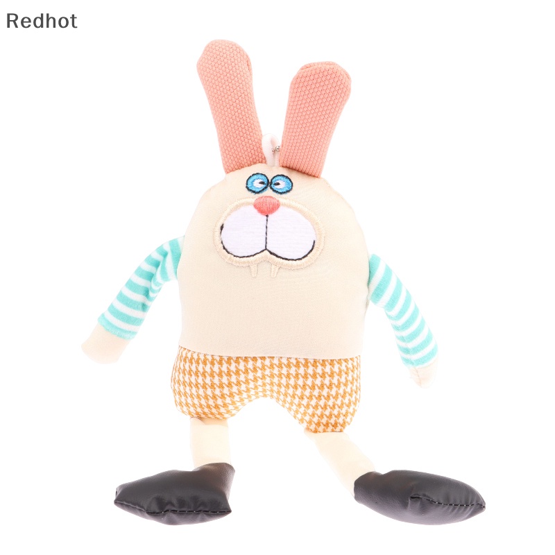 < Redhot > Móc Chìa Khóa Xe Hơi / Ba Lô / Túi Xách Hình Thỏ Nhồi Bông Dáng Dài Thích Hợp Làm Quà Tặ