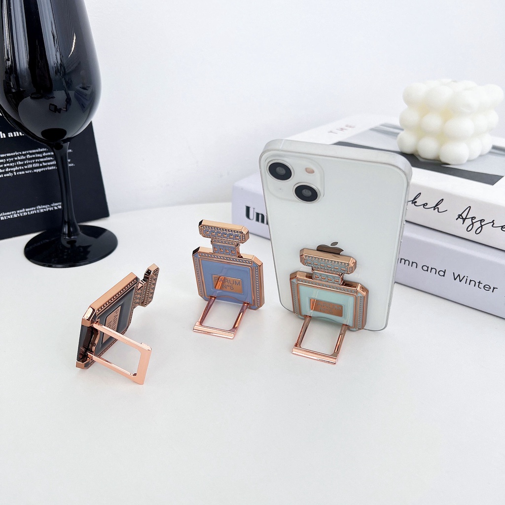 Giá Đỡ Điện Thoại / Chai Nước Hoa Mini Đa Năng Họa Tiết Hoạt Hình Dễ Thương