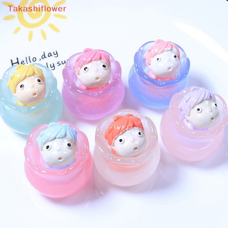 1 Tượng Cá Hoạt Hình Mini Phát Sáng Dùng Trang Trí Độc Đáo