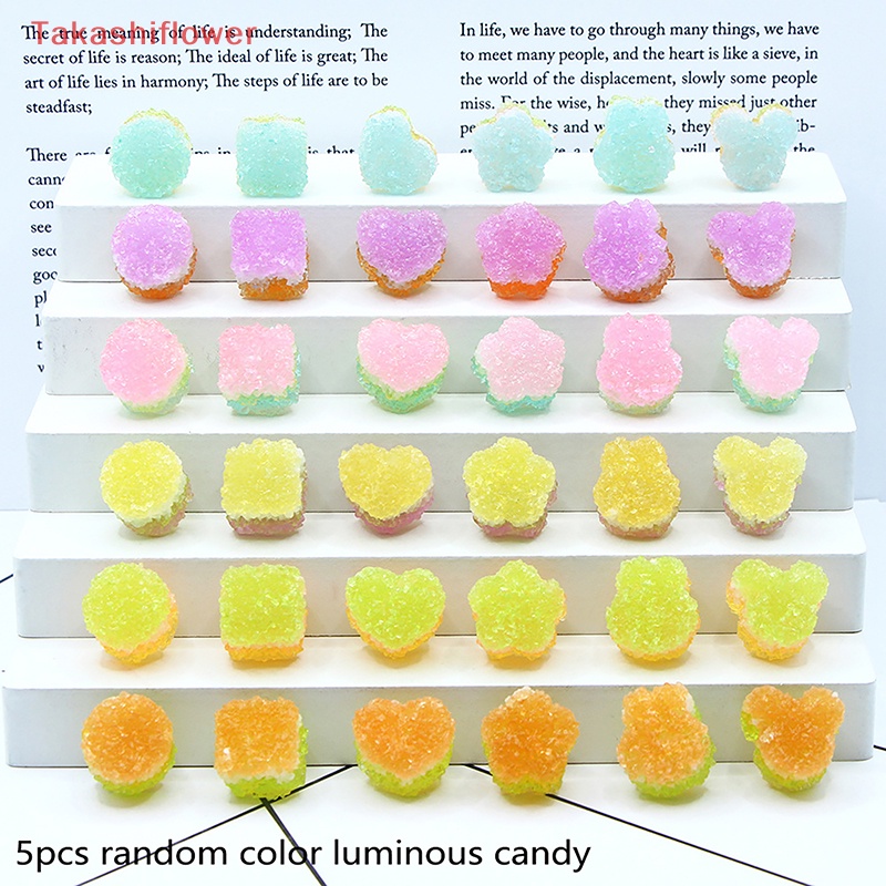 Bộ 5 Đồ trang trí Kẹo Mưa Mini Phát Quang Dùng Trang Trí Xe Hơi