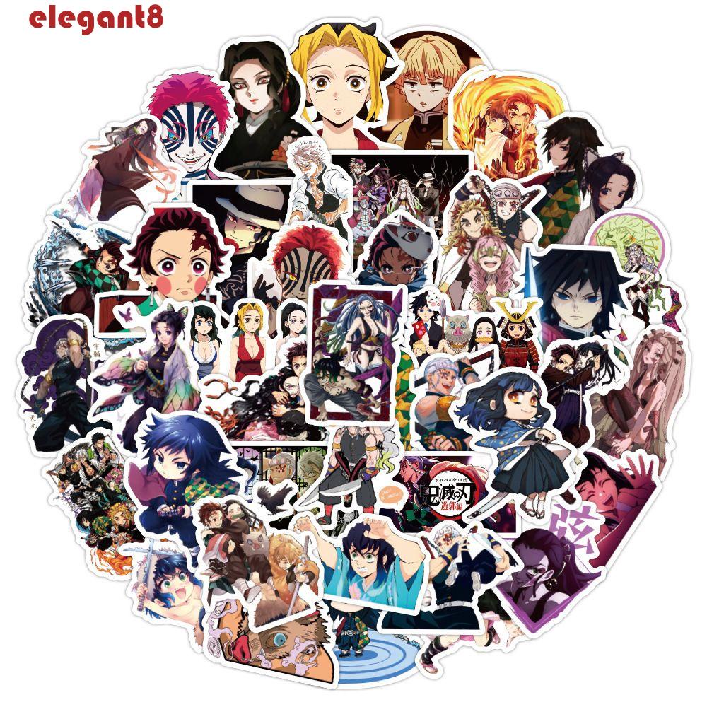 Sticker Họa Tiết Anime Demon Slayer Phong Cách Nhật Bản Trang Trí Sổ Tay DIY