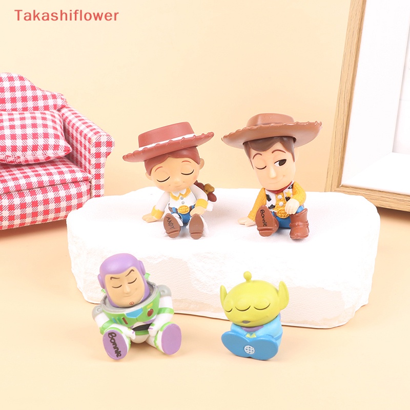 DISNEY Set 4 Mô Hình Nhân Vật Trong Phim Hoạt Hình Toy Story