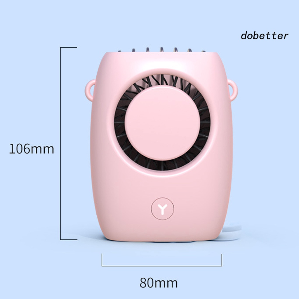 Quạt Đeo Cổ Chống Mài Mòn Thiết Kế Nhỏ Gọn Có Thể Sạc Lại Bằng Cổng USB Cho Văn Phòng