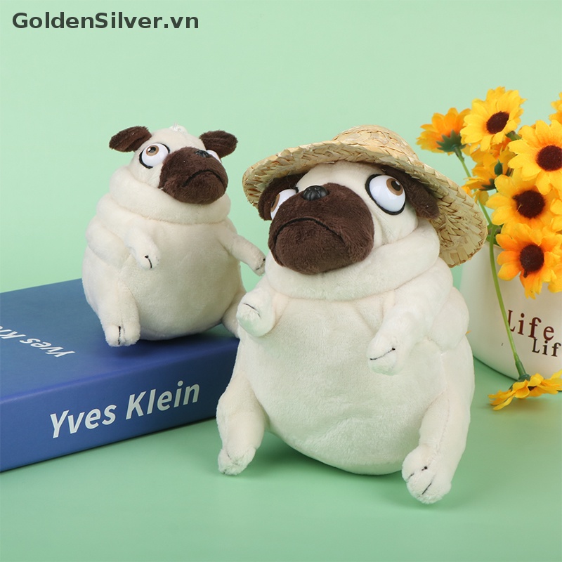 Đồ chơi nhồi bông Hình Chú Chó Pug Đáng Yêu 10 / 15cm