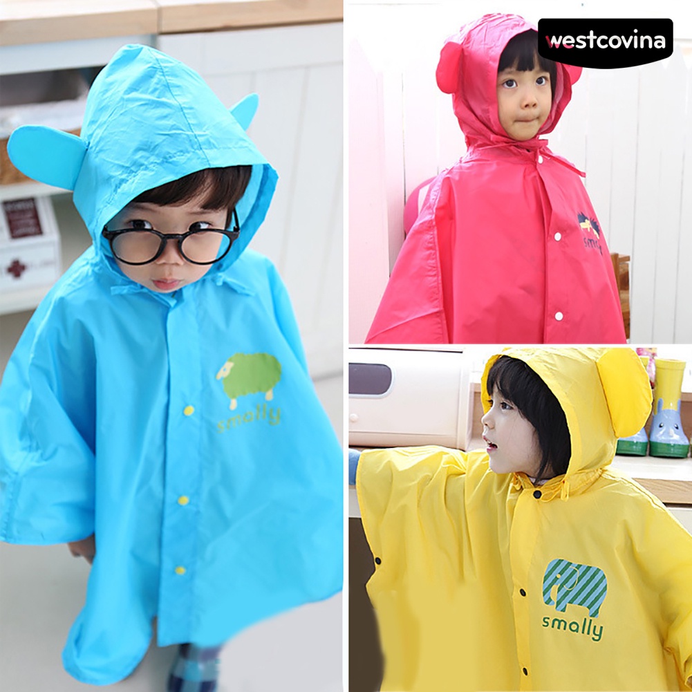 [COD]☁Áo Mưa Chống Thấm Nước Thiết Kế Tai To Dễ Thương Cho Bé 44934 Tuổi
