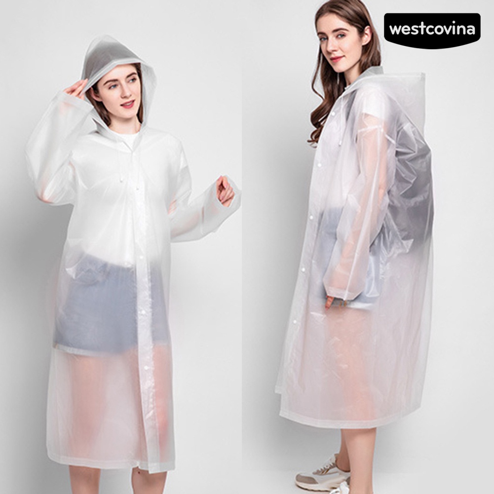 [COD]☁Áo Mưa Dày Dáng Dài Có Mũ Trùm Dùng Một Lần Chống Nước Dày Dặn Cho Unisex
