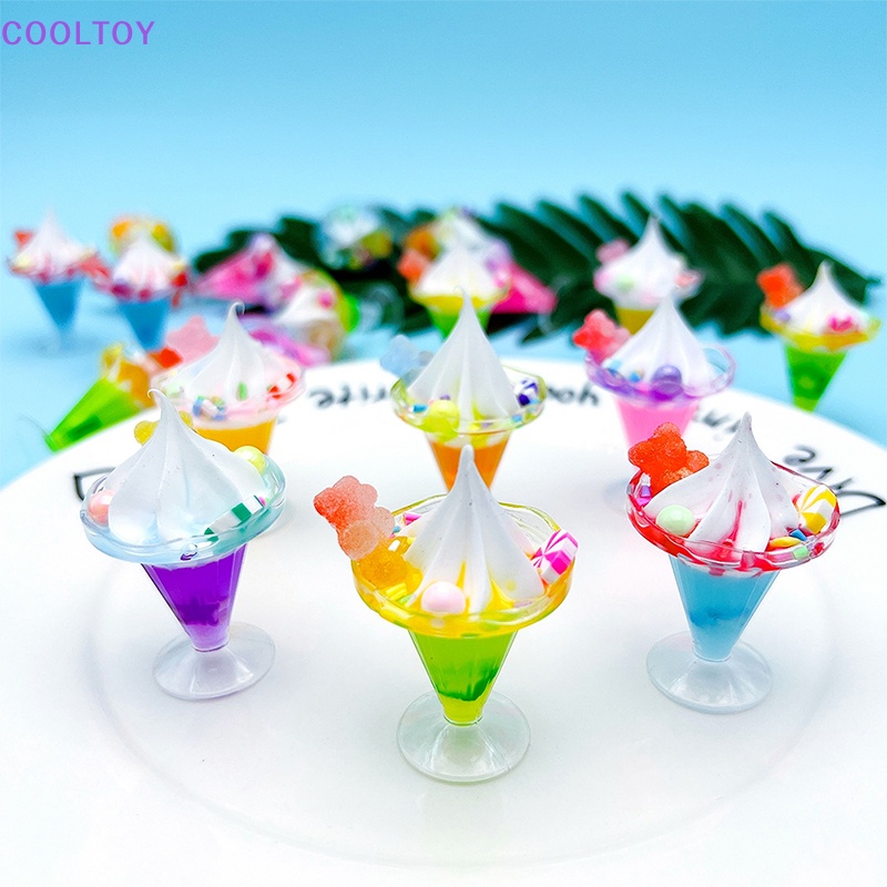 Cooltoy 1 Đồ trang trí Ly Kem / Gấu / Kèn Trumpet Trang Trí Tiểu Cảnh / Nhà Búp Bê