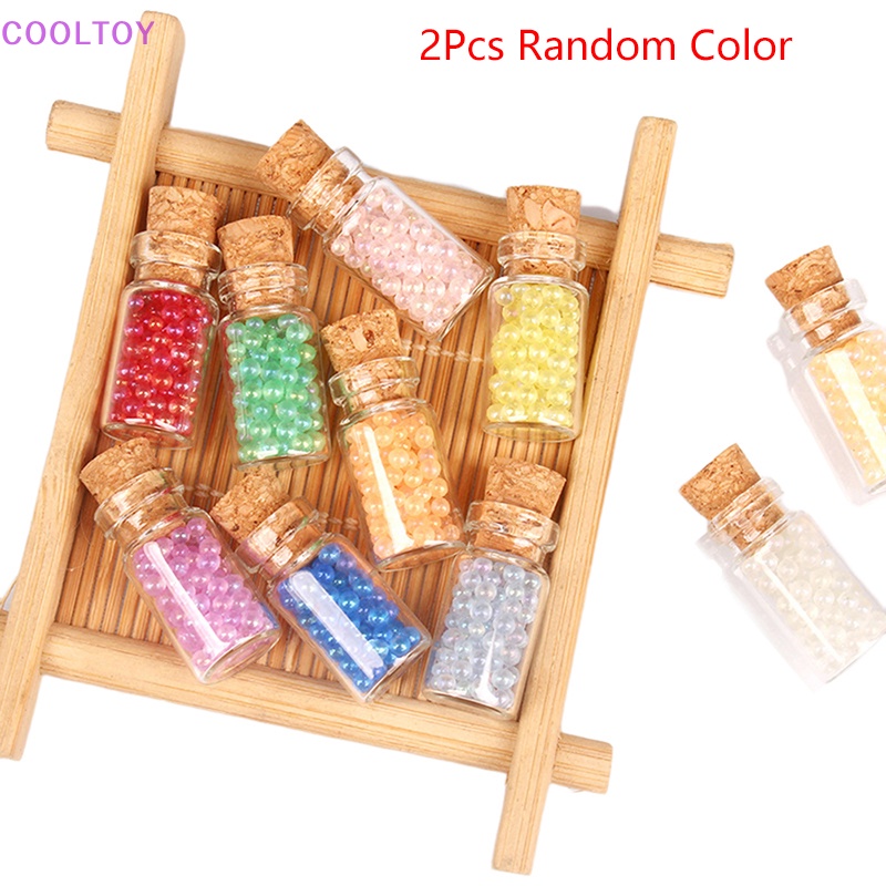 Bộ 2 Lọ Điều Ước Mini Dạ Quang Dùng Trang Trí Nhà Búp Bê DIY