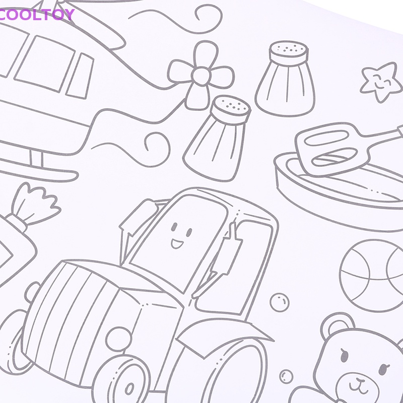 Cooltoy Cuộn Giấy Vẽ Graffiti 2m Màu Sắc Dành Cho Trẻ Em