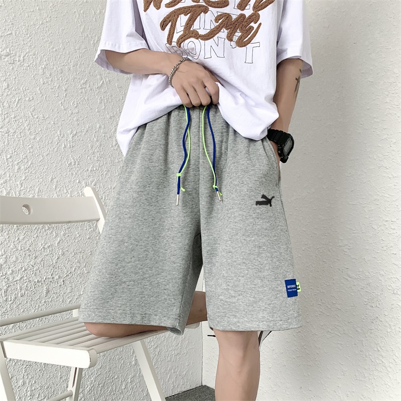 Quần Short Dây Rút Dáng Rộng Nhanh Khô Thêu Nhãn Hiệu Puma 100% Cá Tính Cho Nam