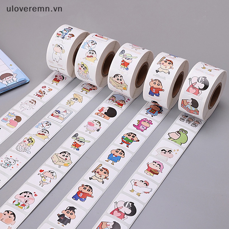 Set 500 Sticker Shin-chan Dễ Thương Dùng Làm Phần Thưởng Cho Bé