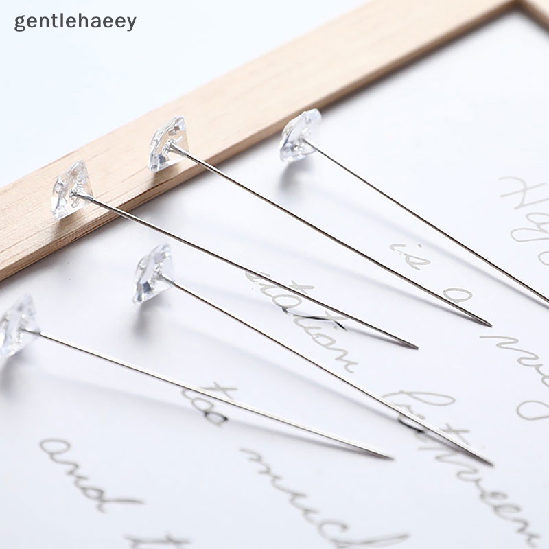 Bộ 50 Ghim Cài Trong Suốt Bằng Hợp Kim Đính Kim Cương Giả Dùng Trang Trí Bó Hoa Cưới