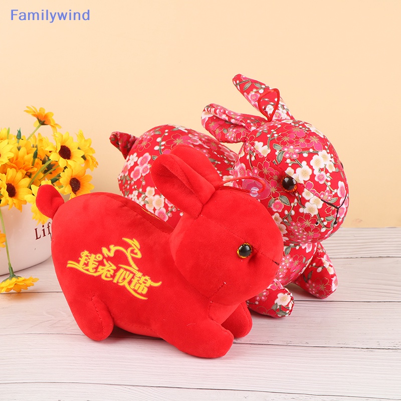 Thỏ Nhồi Bông Phong Cách Trung Hoa 20 / 25cm Cho Năm Mới