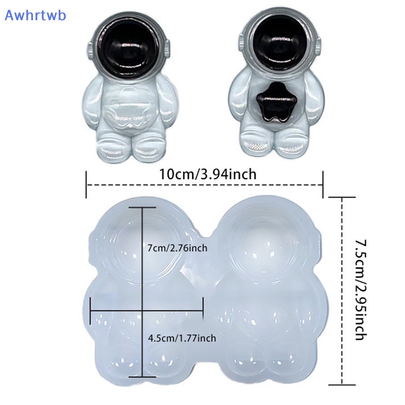 Khuôn Silicon Làm Móc Khóa Hình Phi Hành Gia Diy Mới
