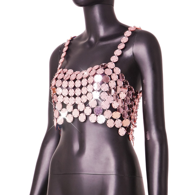 Xiangbao Áo Ngực Lấp Lánh Cho Tiệc Bãi Biển Mùa Hè