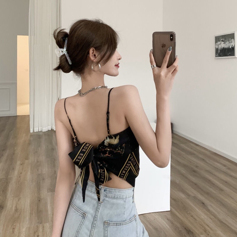 COZOK Áo Sát Nách Dáng Ngắn In Họa Tiết Thời Trang Quyến Rũ Cho Nữ