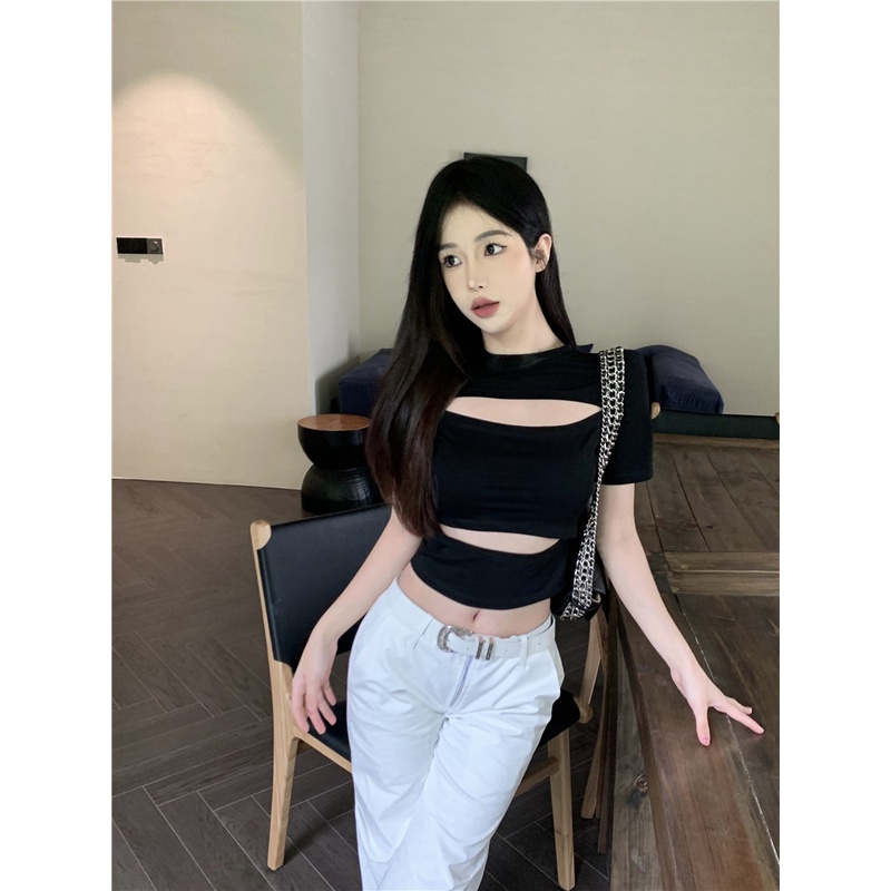 Áo Thun Tay Ngắn Cổ Tròn Thiết Kế Mới Thời Trang Mùa Hè Dành Cho Nữ