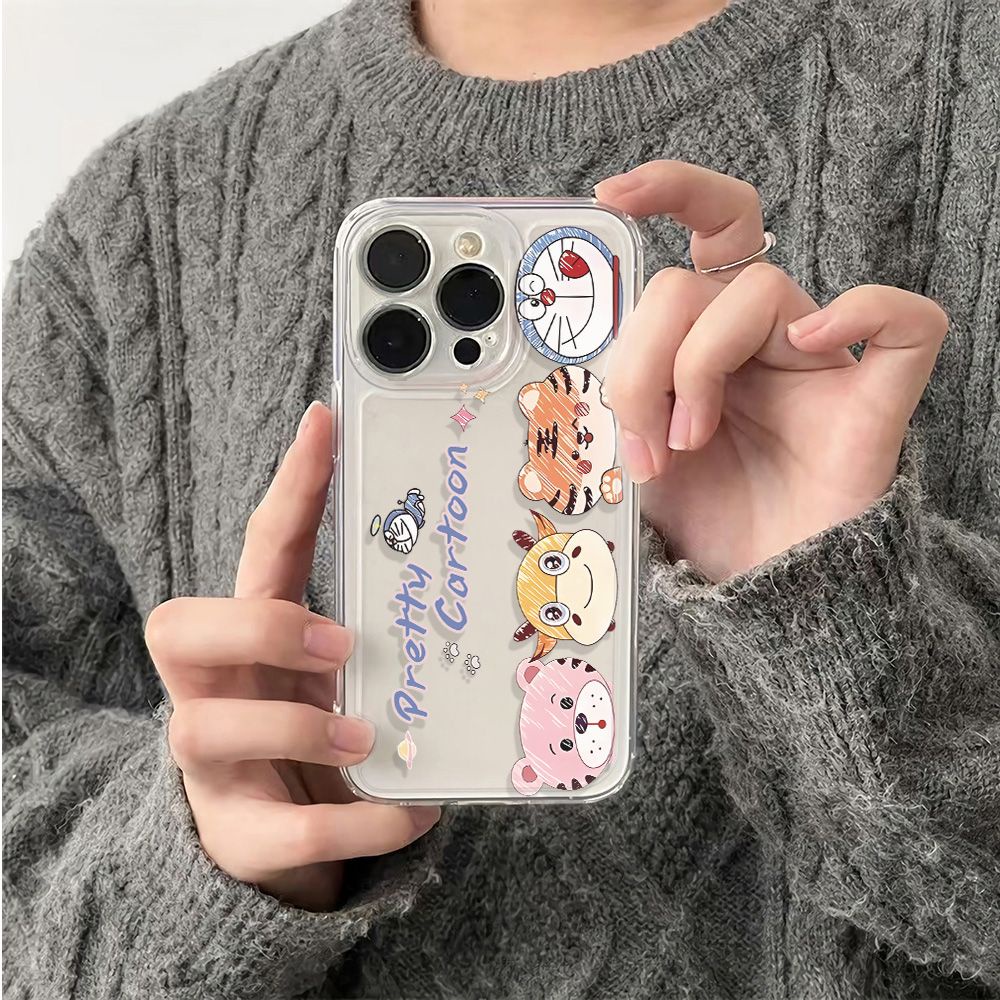 ✅Ốp Điện Thoại Mềm Chống Sốc Hình Hổ / Mèo Cho Iphone 6In 78max 12 11 13plus14pro QRF5