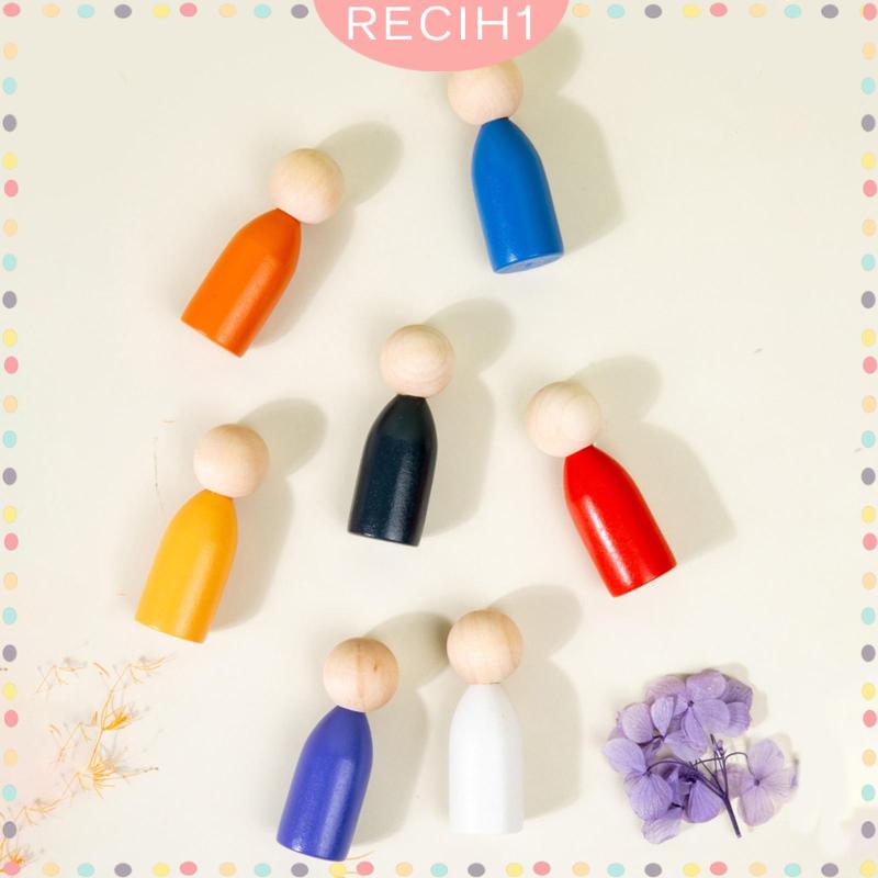 [Recih] Đồ Chơi Búp Bê Phân Loại Bằng Gỗ Theo Phương Pháp Montessori Phù Hợp Với Bé Gái