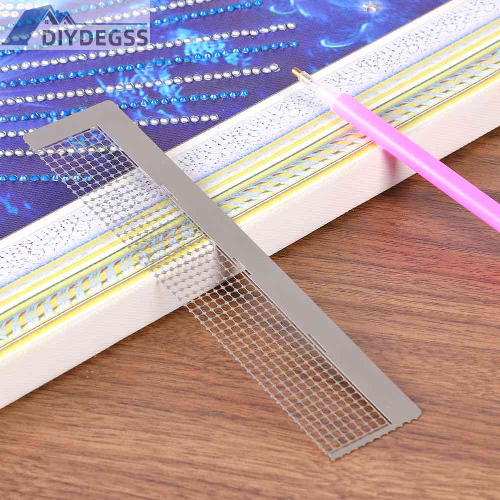 Thước Lưới Kim Cương Bạc 5D Cho Đính Kim Cương Nghệ Thuật Thủ Công