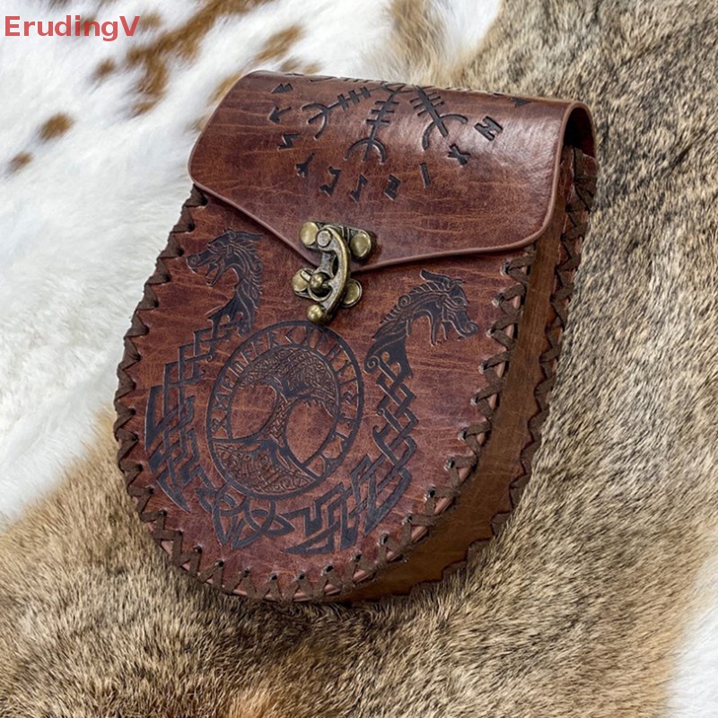 [ErudingV] Túi Da Đựng Tiền Phong Cách Thời Trung Cổ [Mới]