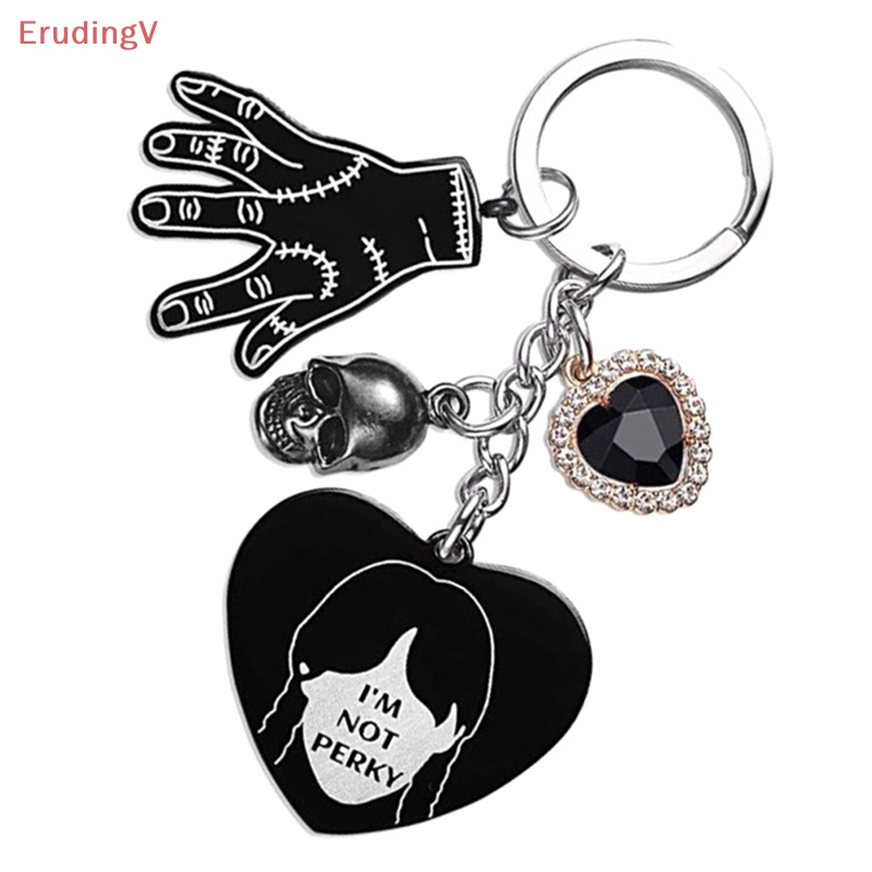 [ErudingV] Móc Chìa Khóa Hình Đầu Lâu Addams Phong Cách Punk