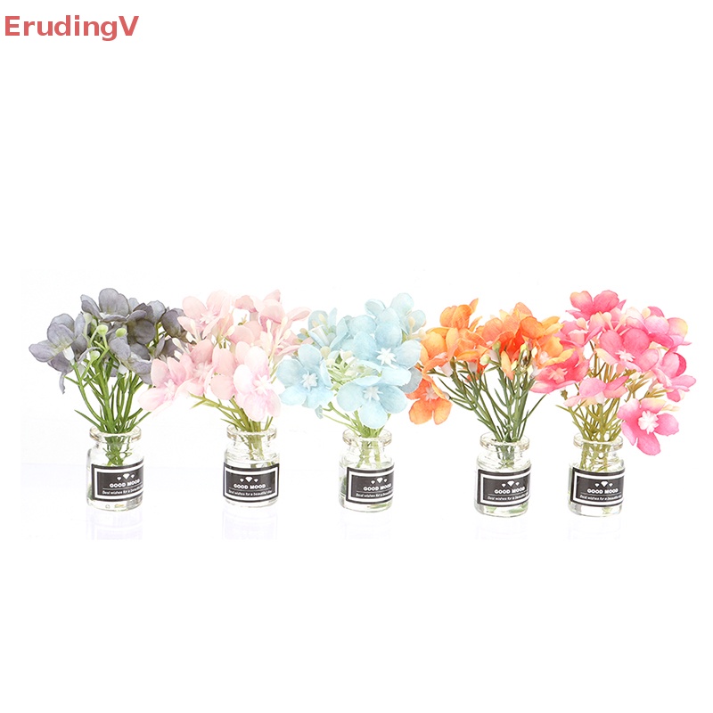 1 Bộ Chậu Hoa Dùng Trang Trí Nhà Búp Bê 1: 6