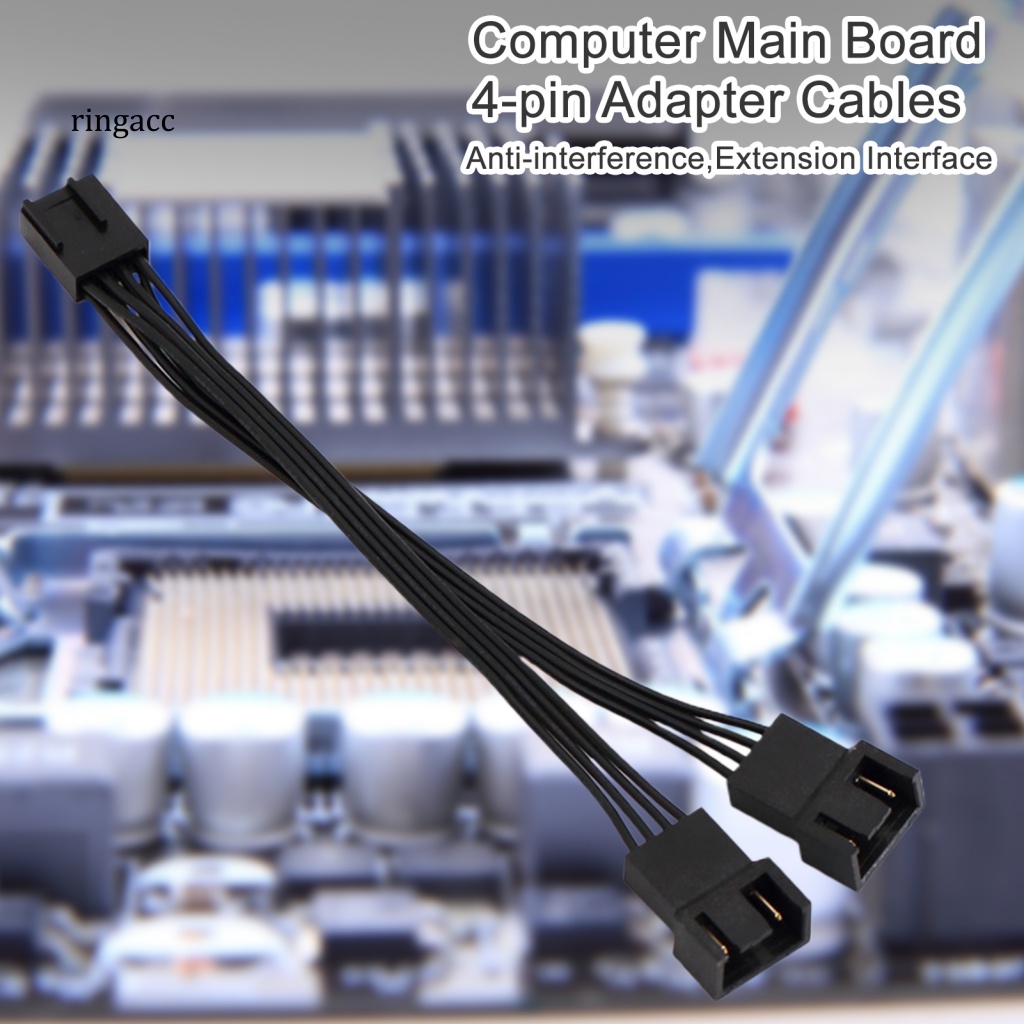 Rga Set 5 Dây Cáp Nối Dài Ổn Định Cho Quạt Máy Tính PC 4-Pin Chất Lượng Cao