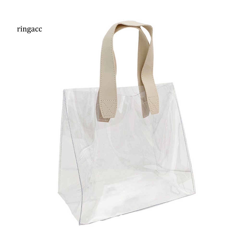 Túi Xách Tote Trong Suốt Sức Chứa Lớn Chống Sốc Chống Mài Mòn Có Tay Cầm Đa Ứng Dụng Cho Học Sinh